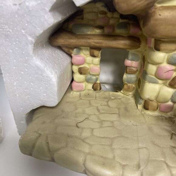 8 Piece Lighted Nativity Scene Plug In Breakable 10” Wide Multi Colored In Box - Picture 6 of 7